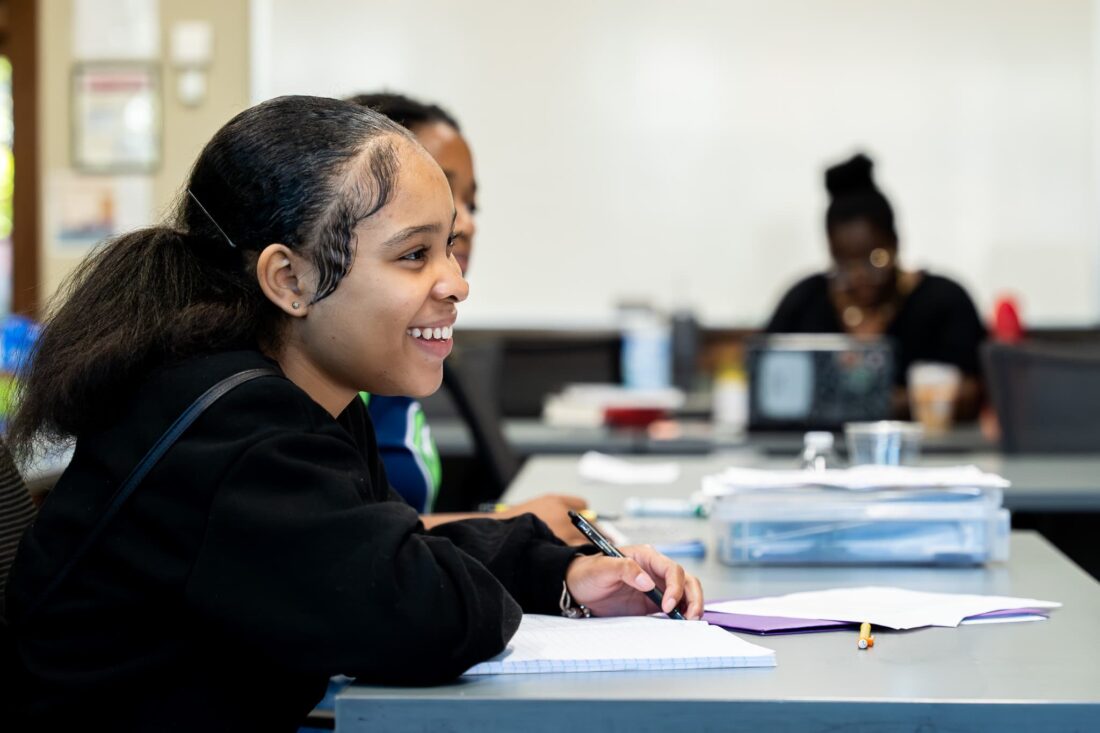 Smiling students